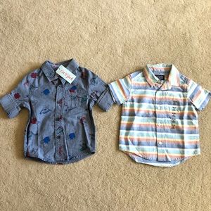 Bundle of Toddler Dress Short Sleeve Button Shirts NEW size 18-24 months…